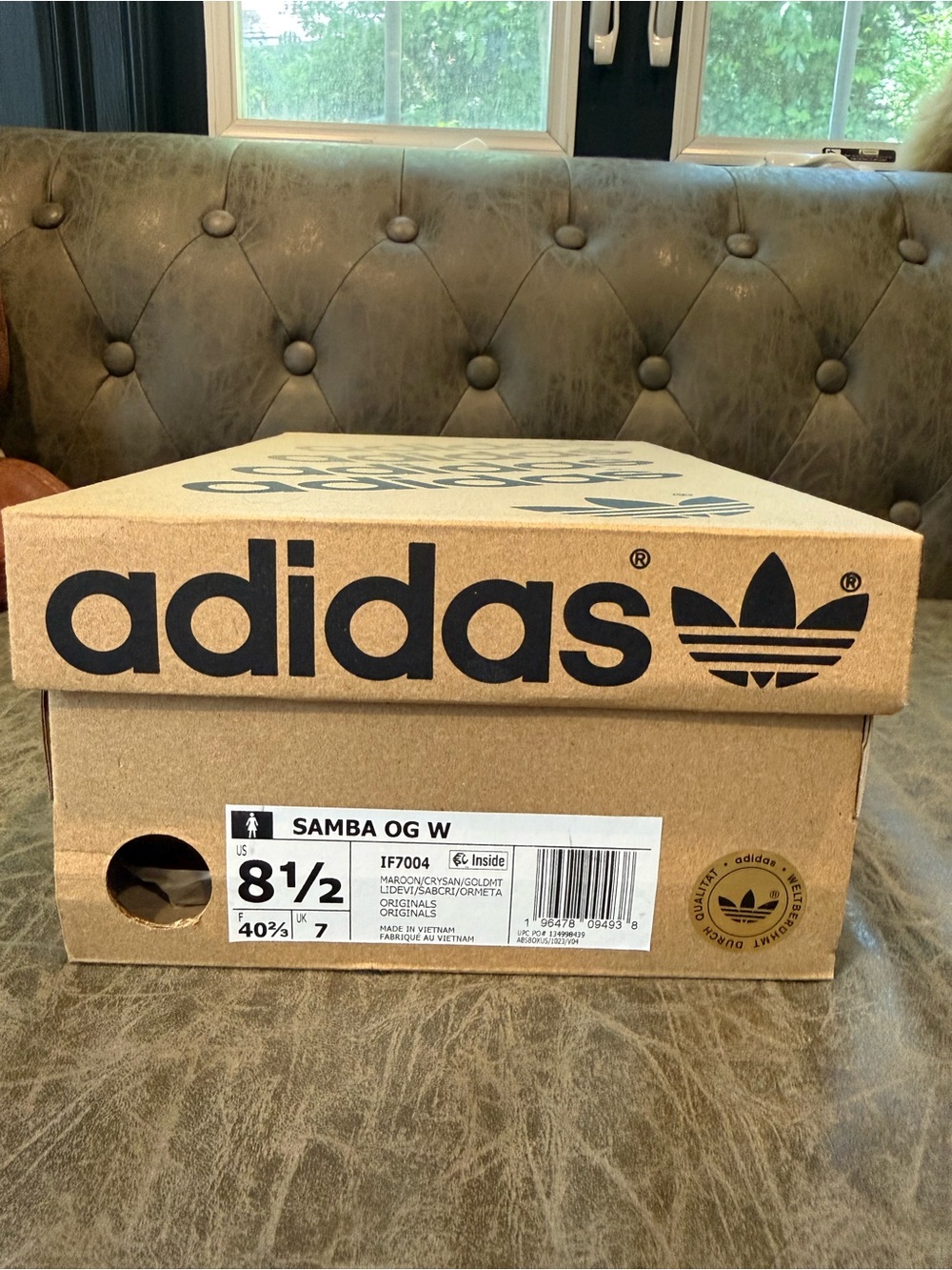 adidas Samba OG WMNS “Maroon Crystal Sand” IF7004 - Picture 9 of 10